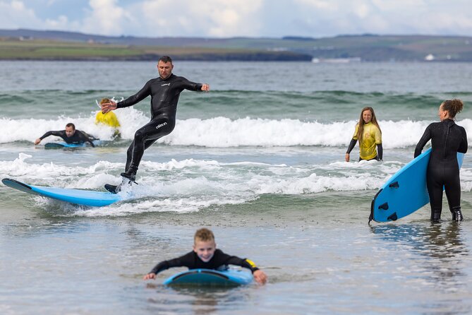 2 hour group lesson (3-16 people) - The 2-hour flow: sand practice, then guided wave time