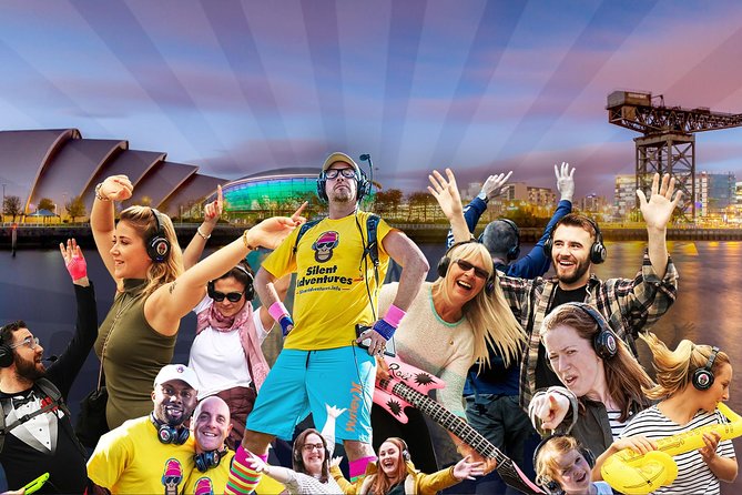A Silent Disco Adventure in Glasgow - The headset system: one channel, pop hits, and dance prompts
