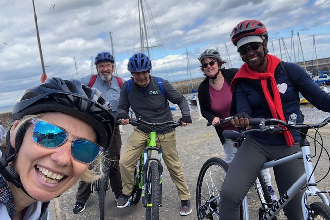 'A Wee Pedal's' Award-Winning Circular Cycle Tour of Edinburgh! - Portobello Beach, Fife in the distance, and the Innocent Tunnel