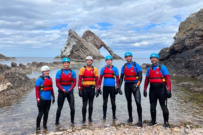 Coasteering Adventure at Portknockie and Bow Fiddle Rock - The safety briefing and why the coaching feels practical