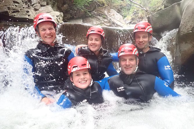 Discover Canyoning at Bruar Falls - Stop 2 at Canyoning Company, fitted and ready for the descent
