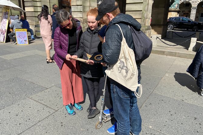 Fantastic Creatures of Edinburgh, and where to find them! - Picking up your treasure hunt pack near Jeffrey Street