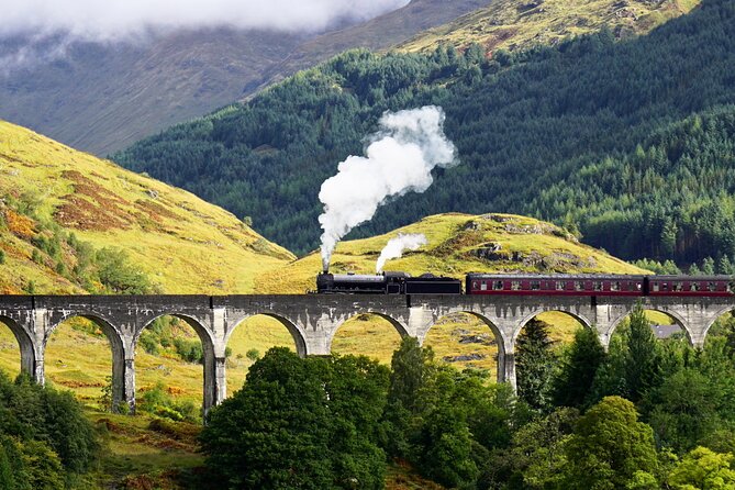 Glenfinnan Viaduct Glencoe and Fort William Tour from Edinburgh - Dumbledore’s Grave at Eilean Na Moine, then Fort William’s real past