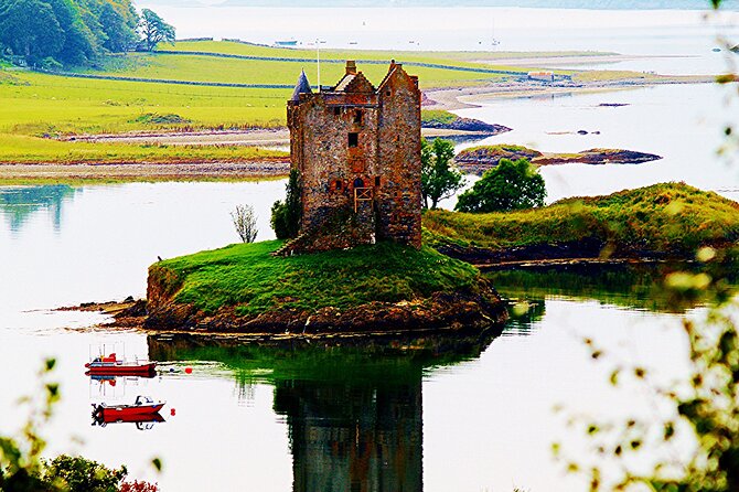 Highland Lochs & Castle Tours - Castle Stalker: a fairytale moment on a tidal islet