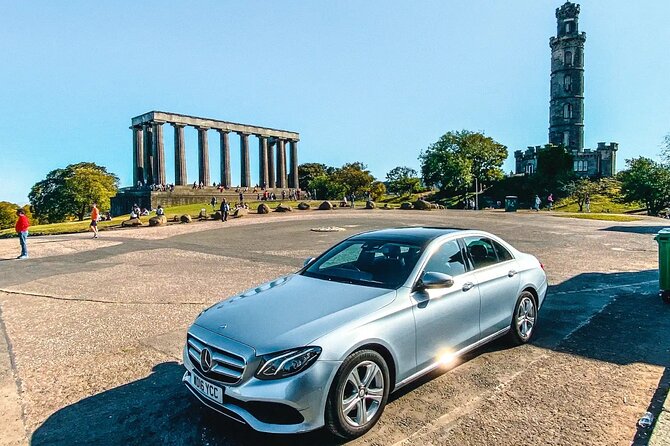 Private Transfer from Isle of Skye to Glasgow - Mercedes E-Class comfort, seating, and luggage math