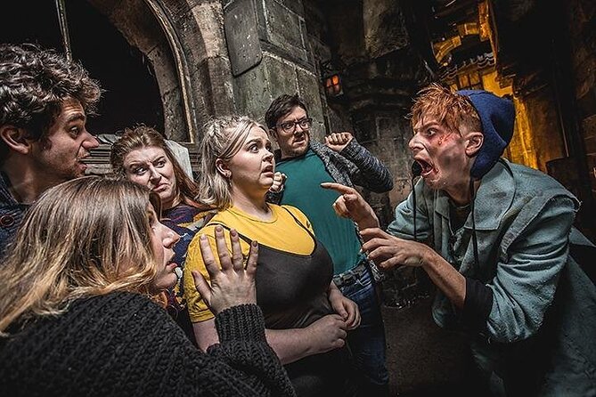 The Edinburgh Dungeon Entrance Ticket - The courtroom and witchcraft arc: Judge Mental and Agnes Finnie