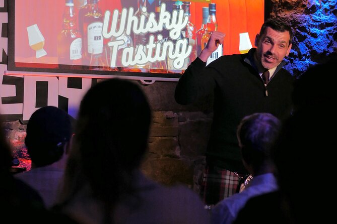 The Mountebank Comedy Whisky Tasting - Price and value: $16.49 for four drams plus a real host